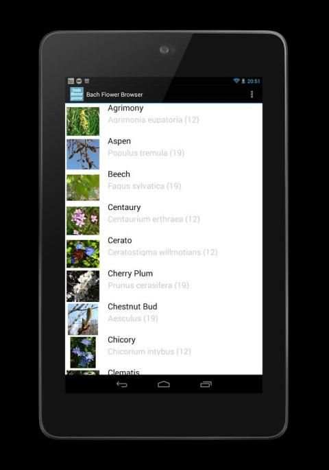 Bach Flower Remedy Browser скриншот 1