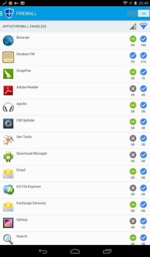 NoRoot Data Firewall screenshot 3