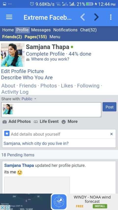 Extreme Facebook Lite स्क्रीनशॉट 3