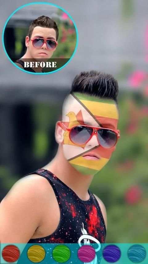 Flag On Face Photo Booth screenshot 12