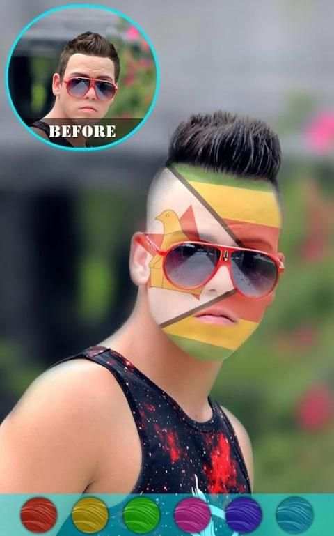 Flag On Face Photo Booth screenshot 7