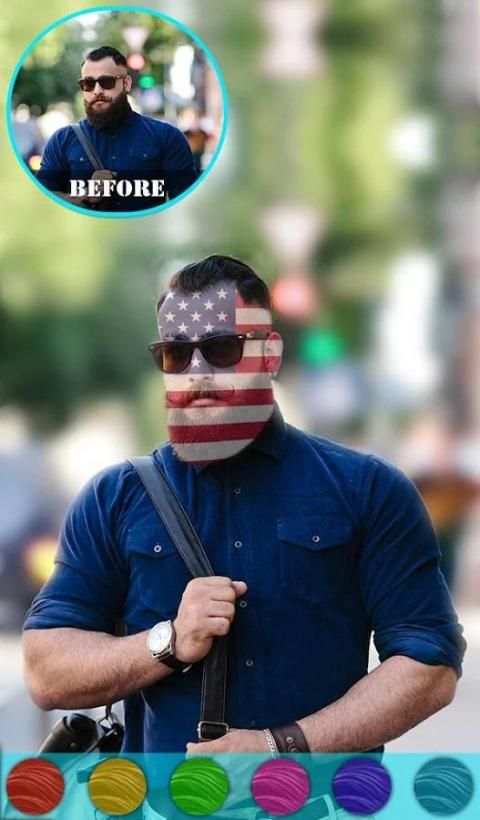 Flag On Face Photo Booth screenshot 2