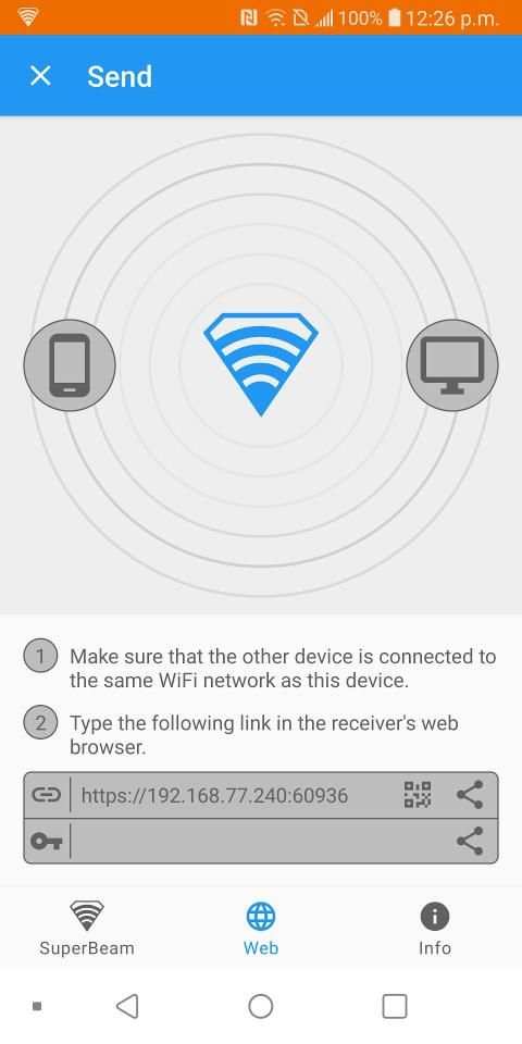 SuperBeam | WiFi Direct Share स्क्रीनशॉट 4