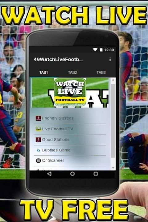 Watch Live Football Stream On TV Guide Free screenshot 1