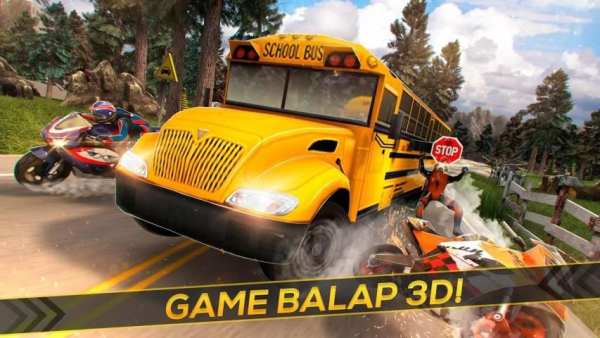 Bus melawan Moto GP Balap screenshot 3