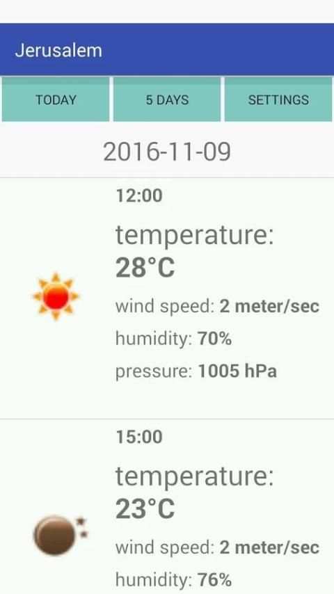 Jerusalem Weather screenshot 3