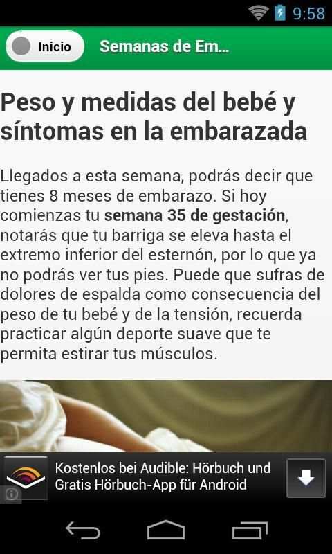 Semanas de Embarazo screenshot 2