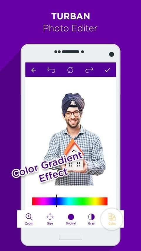 Turban Photo Editor स्क्रीनशॉट 2