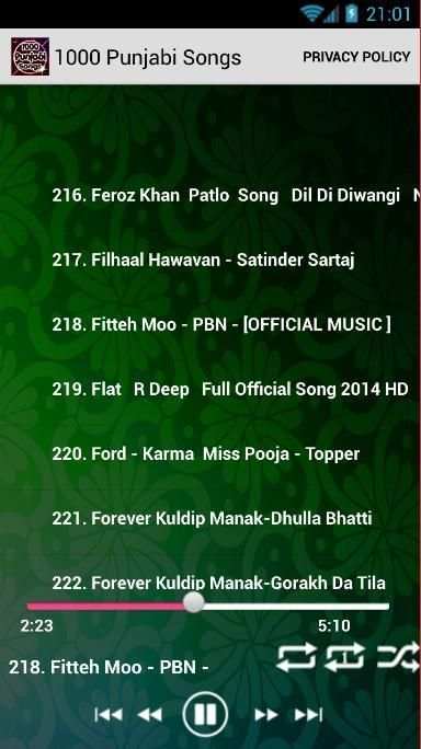 1000 Punjabi Songs скриншот 5