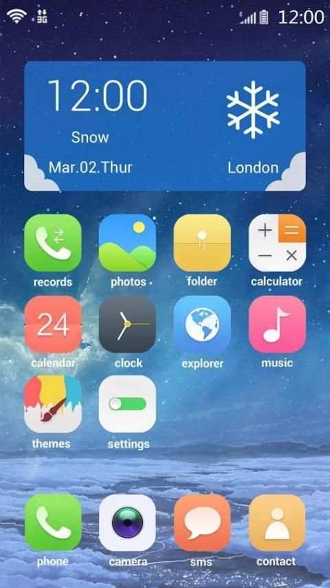 Starry Sky Launcher Theme screenshot 3