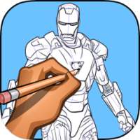 How to Draw Iron Man on 9Apps