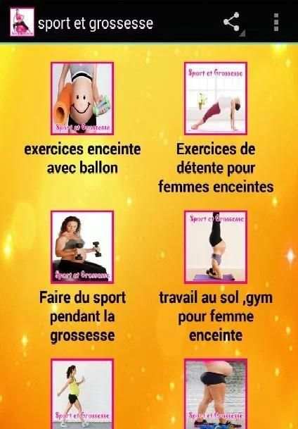 sport et grossesse screenshot 6