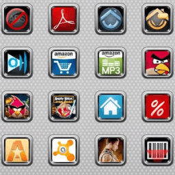 Metal Edge Icon Pack आइकन