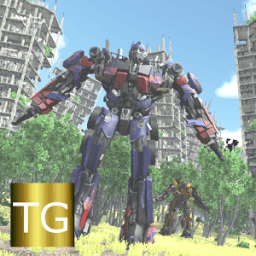 Robot X Ray car Cyborg chase أيقونة