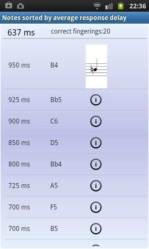 Trumpet Fingering Trainer Demo скриншот 5