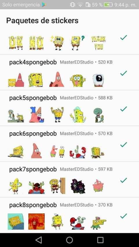 Cartoons Stickers BobEsponja WhatsAp-WAStickerApps screenshot 7