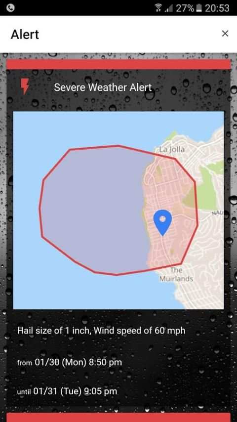 Weather Alarm screenshot 2