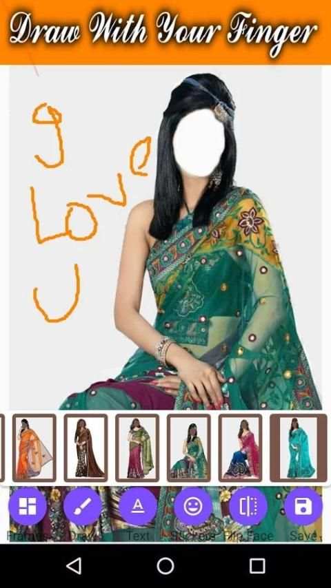 Women Saree Fashion Montage screenshot 1