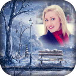 Snow Fall Photo Frame icon