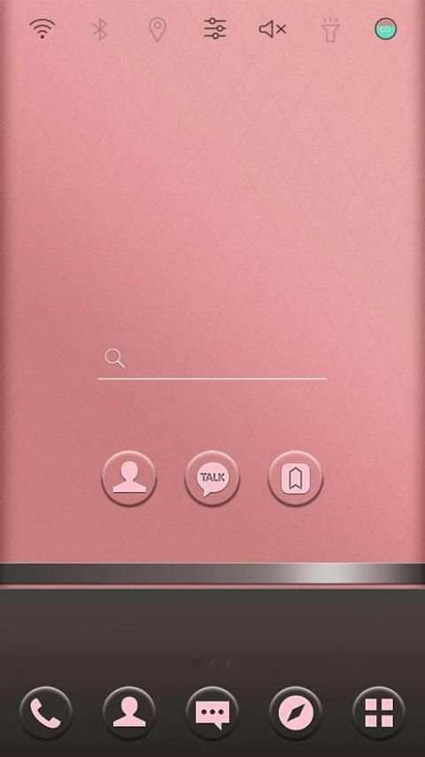 Pink and gray Launcher theme screenshot 4