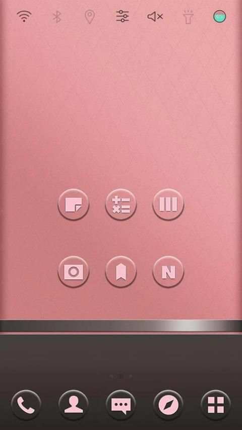 Pink and gray Launcher theme screenshot 5