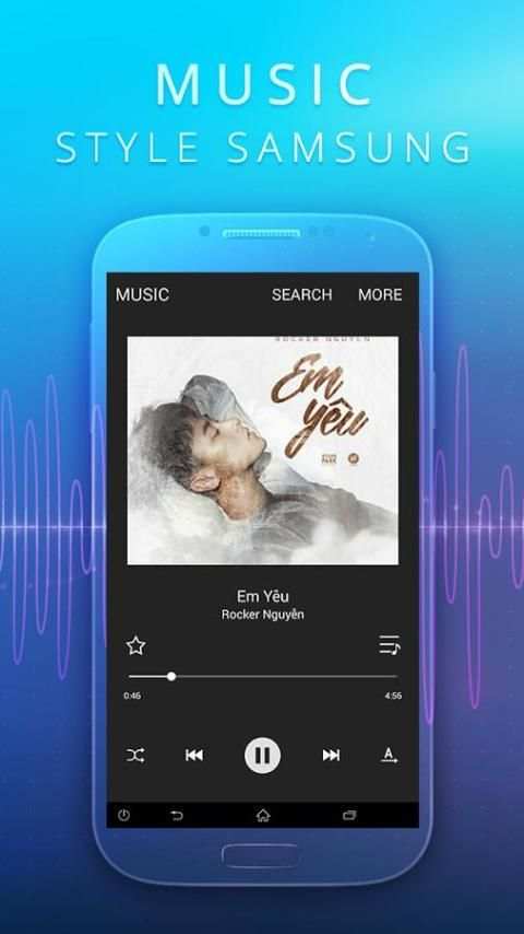 Music style Samsung Galaxy screenshot 2