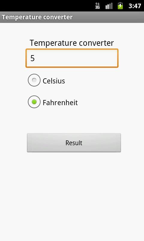 Конвертер температуры screenshot 2