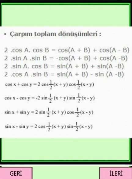 YGS LYS Matematik Formülleri screenshot 3