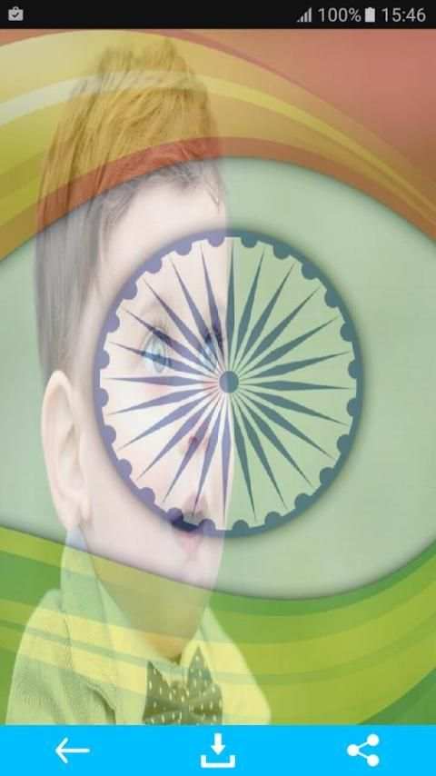 Indian Flag Face Editor 3 تصوير الشاشة