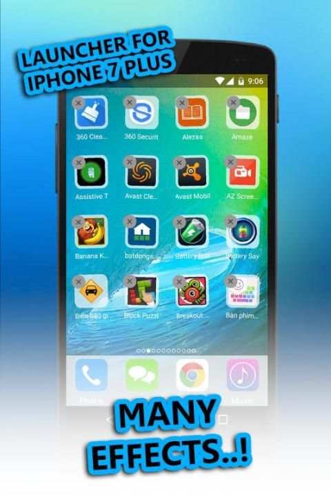 Launcher for iPhone 7 plus screenshot 1