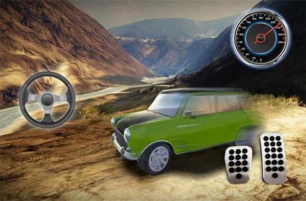 Mr-bean hill climb racing 3D screenshot 1