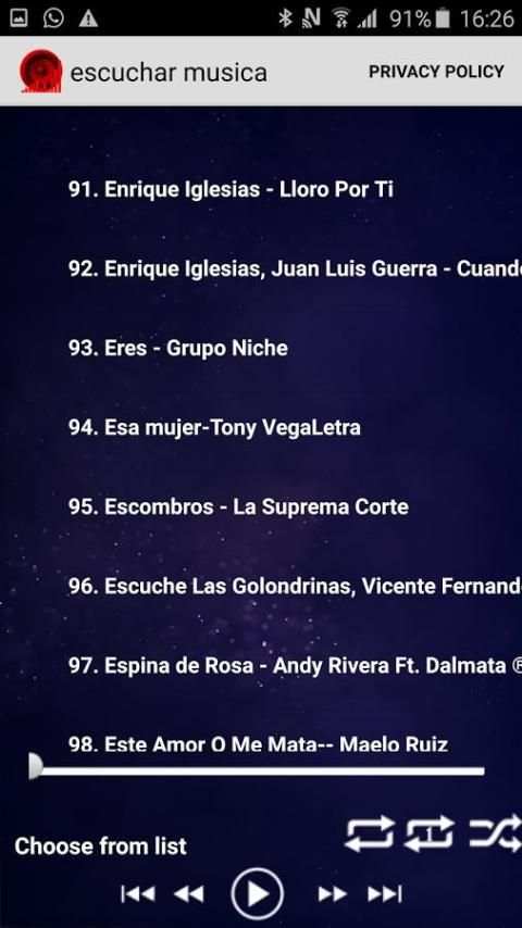 escuchar musicas latina 2017 screenshot 4