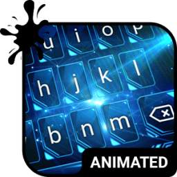 Blue Light Animated Keyboard