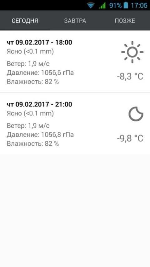 Погода в Санкт-Петербурге screenshot 1