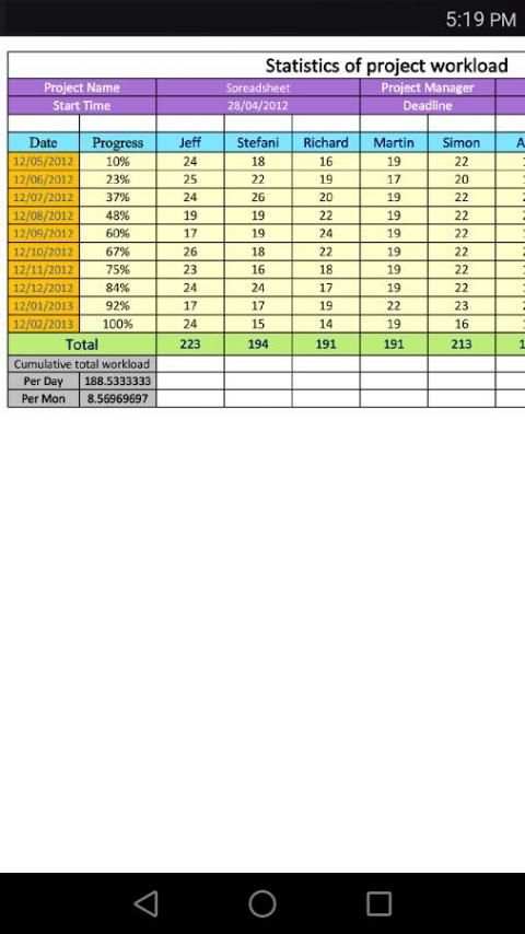 Reader for Microsoft Excel स्क्रीनशॉट 1