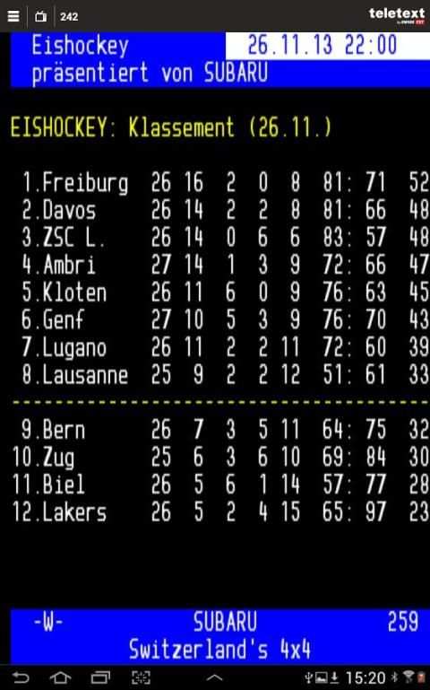 TELETEXT (mobile Website) screenshot 3