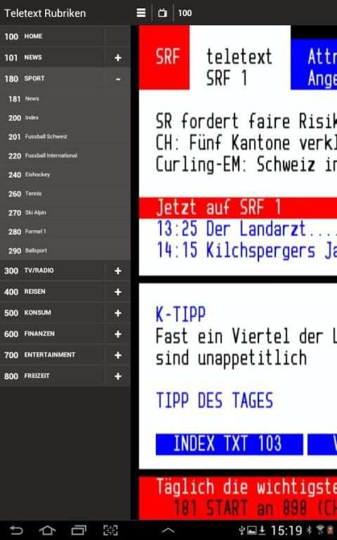 TELETEXT (mobile Website) screenshot 4