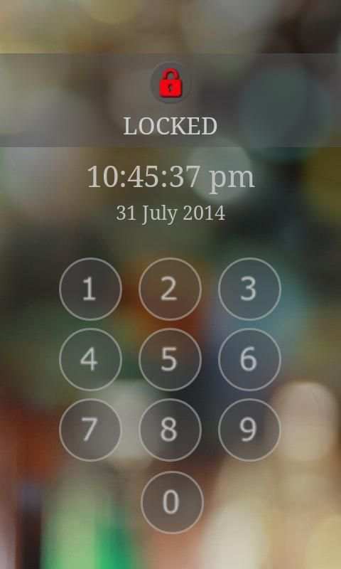 Keypad Screen Lock स्क्रीनशॉट 4
