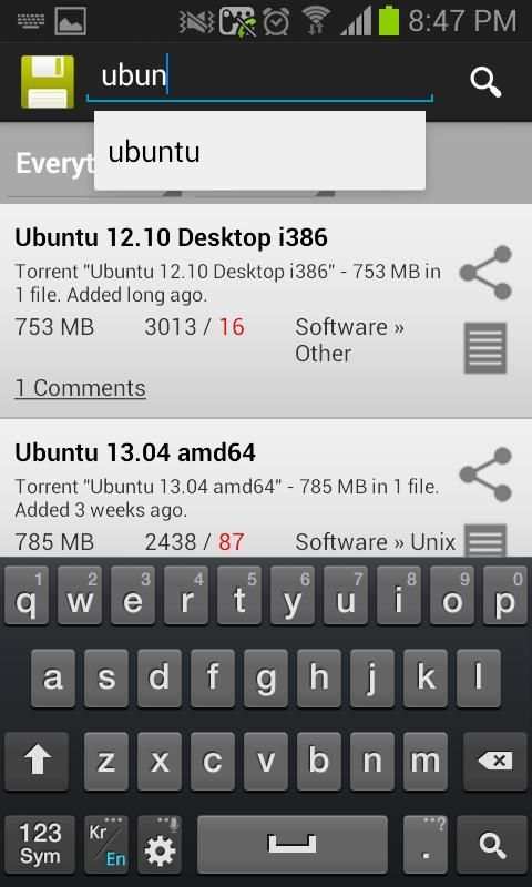 TOKEN - Torrent Finder screenshot 1