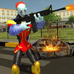 Hero Clown City Robot Battle icon