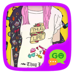 (FREE) GO SMS THUG GIRL THEME иконка