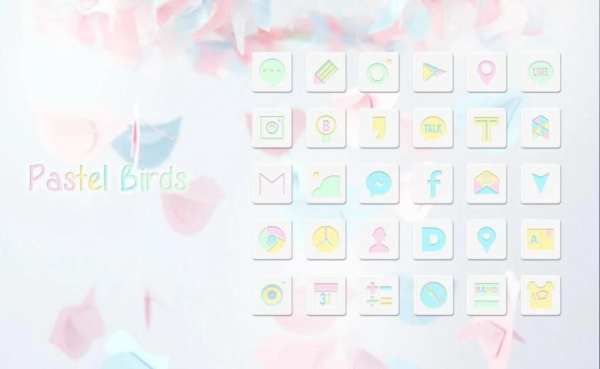 Pastel Birds Launcher theme स्क्रीनशॉट 6
