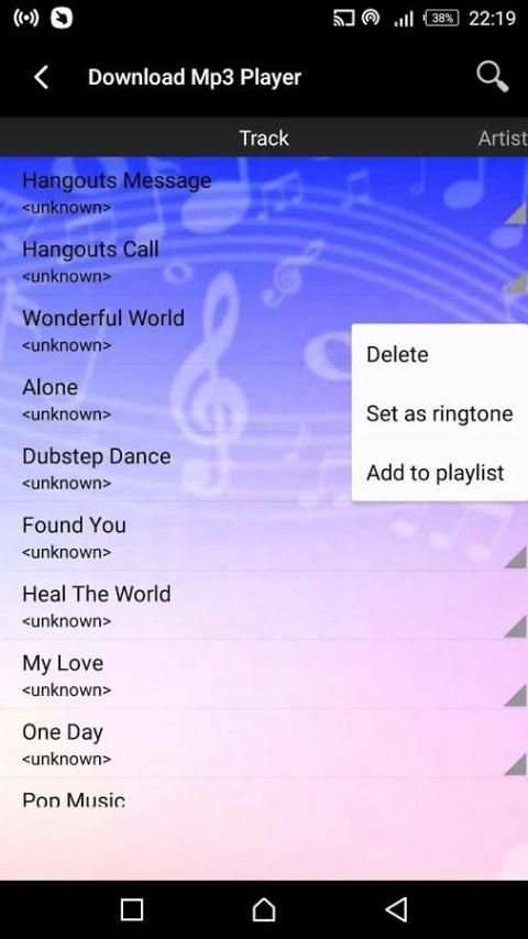 Download Mp3 Player screenshot 2
