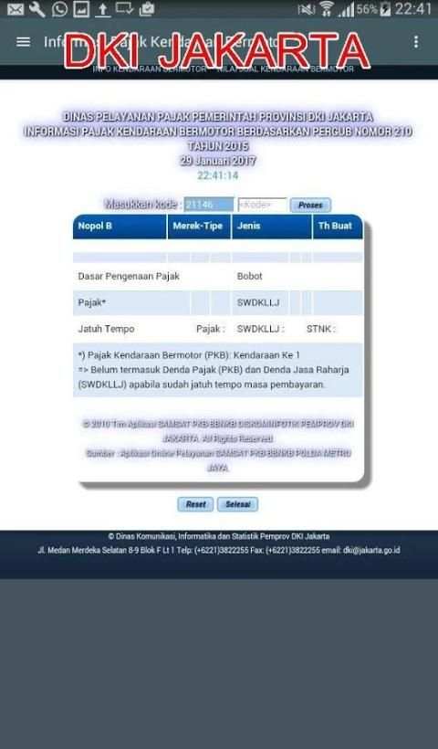 Cek Pajak Mobil Indonesia screenshot 1