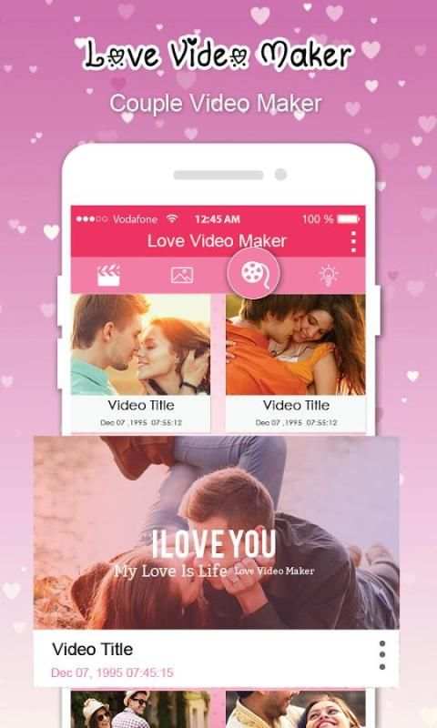 Love Video Maker With Music स्क्रीनशॉट 2