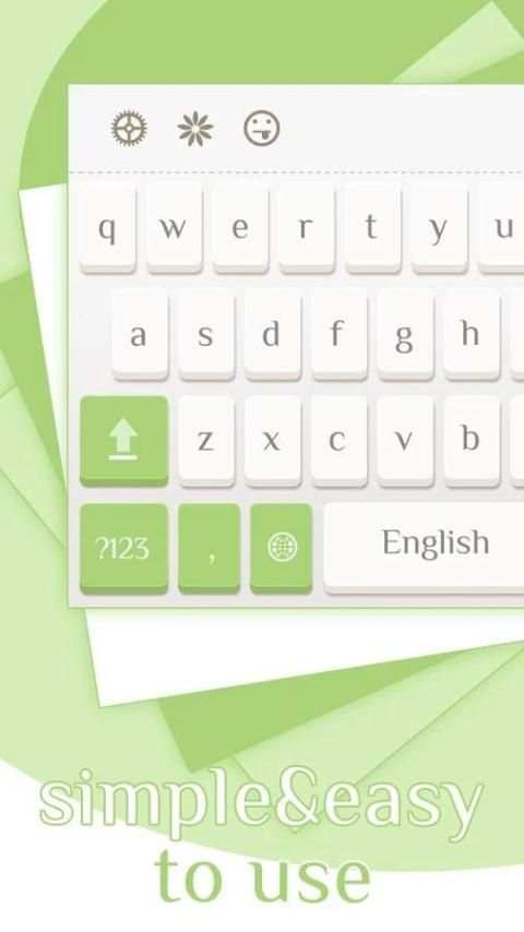 Simple Green Theme Keyboard скриншот 1