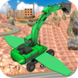 Flying Heavy Excavator Sim आइकन