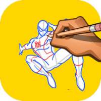 How to Draw Spider Hero on 9Apps