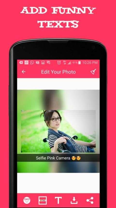 B622 - Selfie Pink Camera скриншот 6