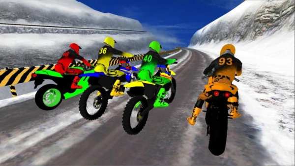 Snow Bike Motocross Racing - Mountain Driving स्क्रीनशॉट 8